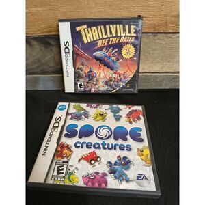 Lot of 2 Complete Nintendo DS Games - Thrillville Off the Rails  Spore Creatures